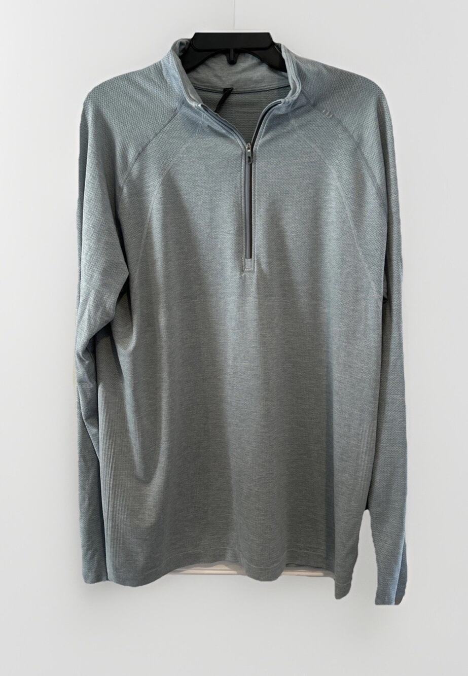 Lululemon Metal Vent Tech 1/2 Zip Shirt XL green/Green Pullover Gym Running